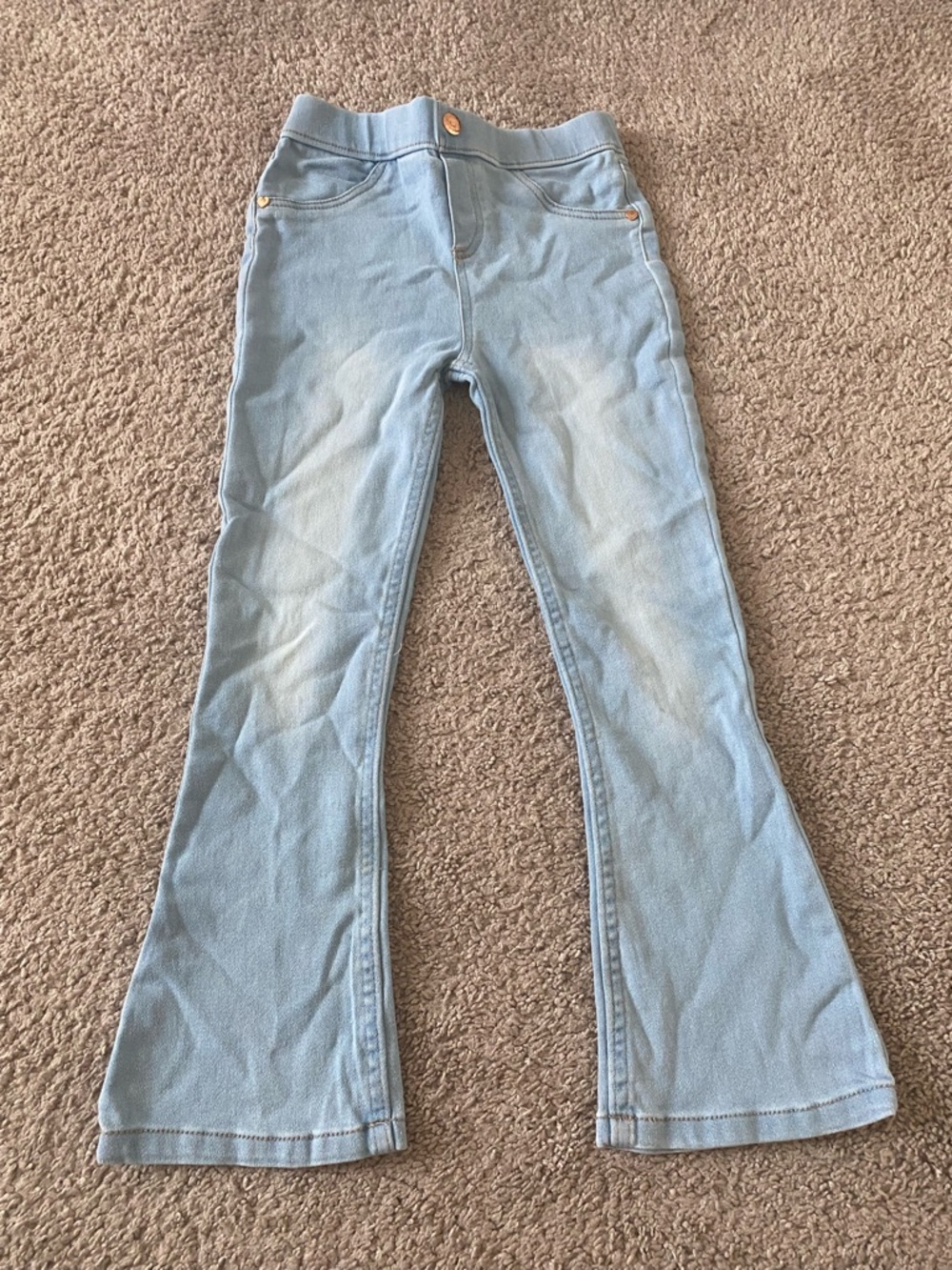 Light Wash Girls Flare Jeans